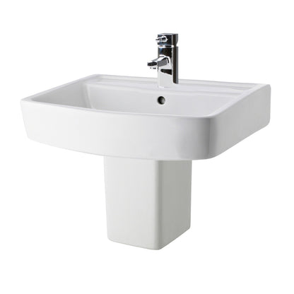 Fairford Mellow 520mm 1TH Basin and Semi-Pedestal