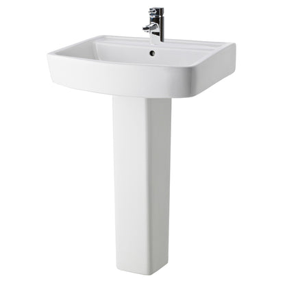 Fairford Loren Pro 600mm 1TH Basin and Full Pedestal