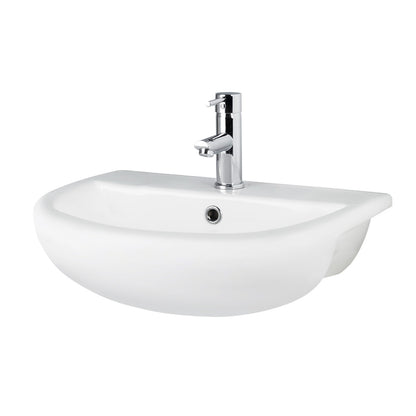Dezine Clyde Gloss Grey 1700mm Pack, Vanity, WC, Stort Cupboards, Mirror Cabinet with Tall Cupboard. White worktop. Chrome Fittings