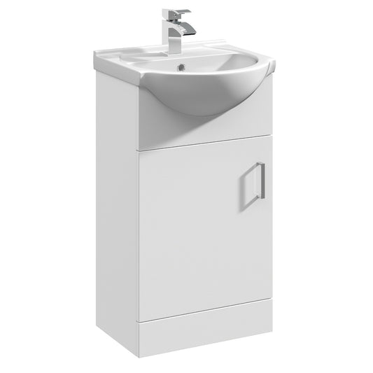 Fairford Opto 450mm Gloss White Vanity Unit