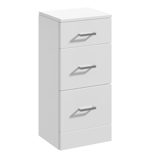 Fairford Opto 350mm Gloss White 3 Drawer Unit (300mm deep)