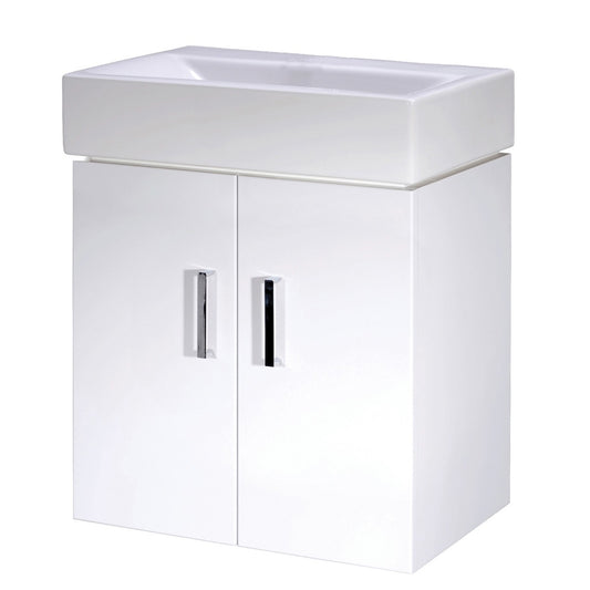 Fairford Arlo Gloss White 450mm Wall Hung Vanity Unit