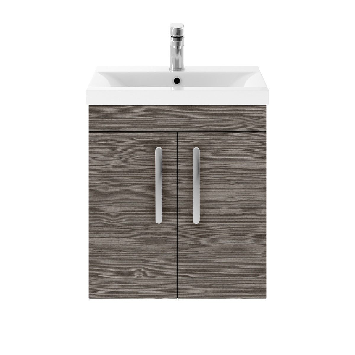 Fairford Carnation 500mm Grey Avola Wall Hung 2 Door Vanity Unit