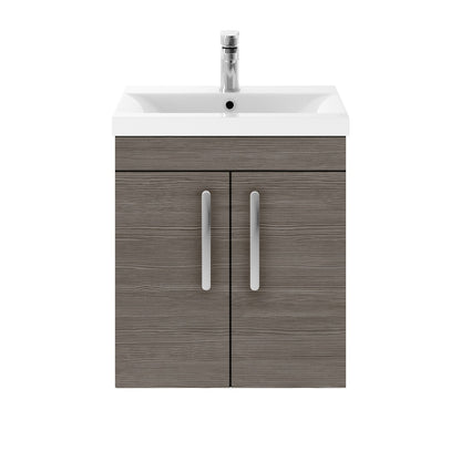 Fairford Carnation 500mm Grey Avola Wall Hung 2 Door Vanity Unit