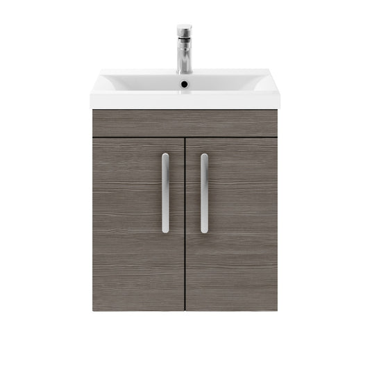 Fairford Carnation 500mm Grey Avola Wall Hung 2 Door Vanity Unit