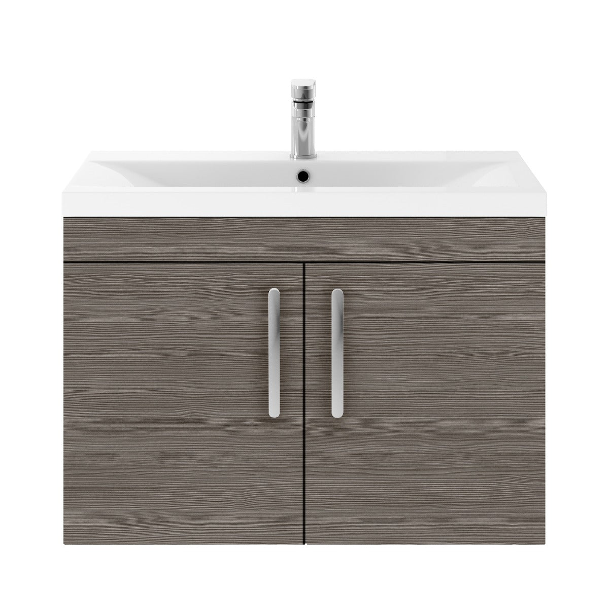 Fairford Carnation 800mm Grey Avola Wall Hung 2 Door Vanity Unit