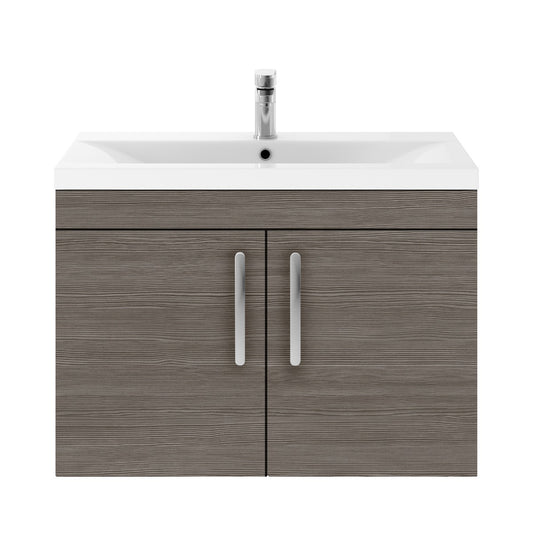 Fairford Carnation 800mm Grey Avola Wall Hung 2 Door Vanity Unit