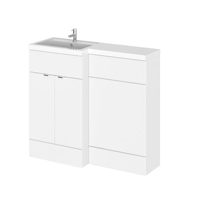 1000mm Gloss White Left Hand Pack