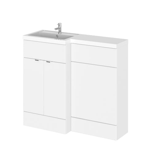 1000mm Gloss White Left Hand Pack
