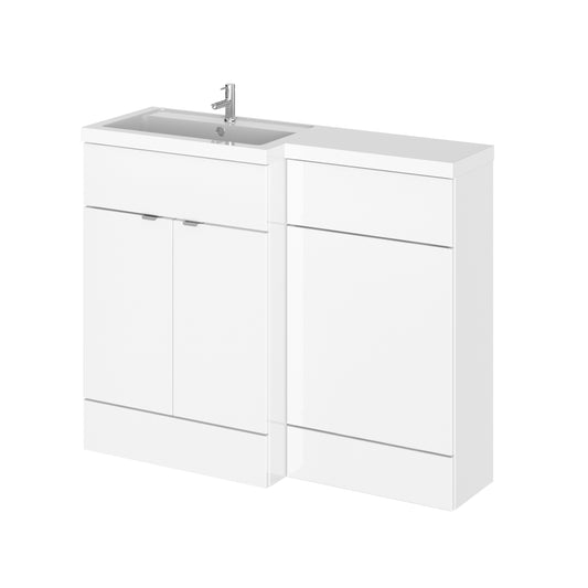 1100mm Gloss White Left Hand Pack