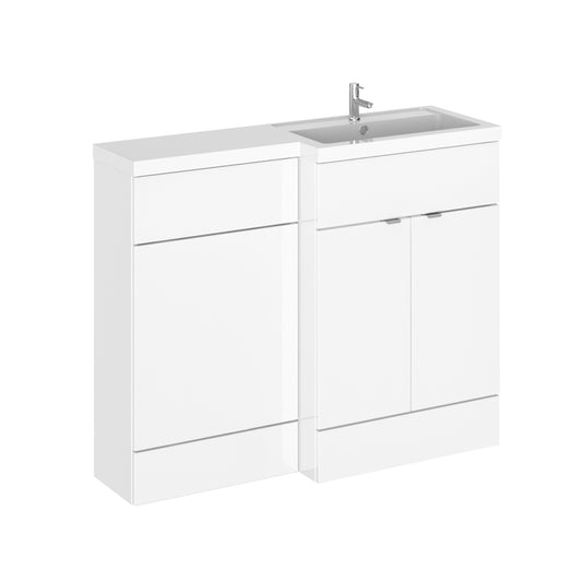 1100mm Gloss White Right Hand Pack