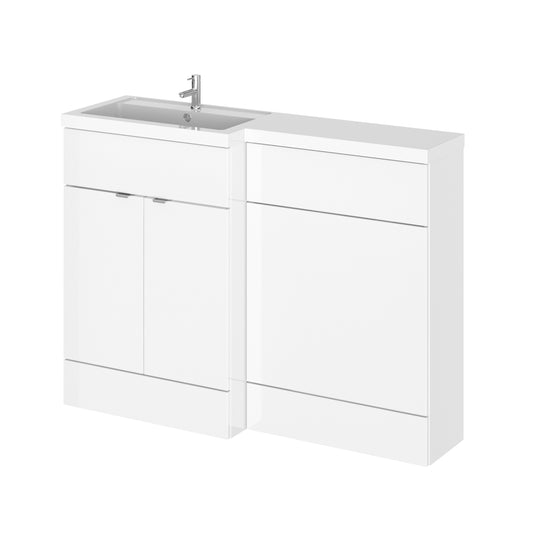 1200mm Gloss White Left Hand Pack