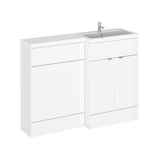 1200mm Gloss White Right Hand Pack