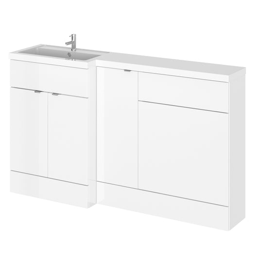 1500mm Gloss White Left Hand Pack