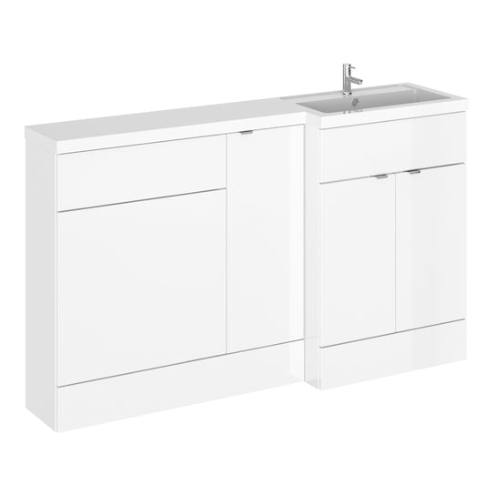 1500mm Gloss White Right Hand Pack