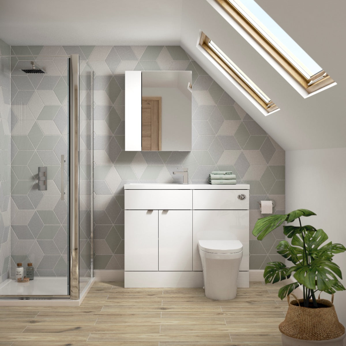 Fairford Union 1100mm Gloss White Pack
