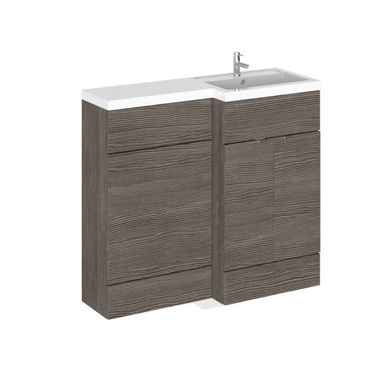1000mm Grey Woodgrain Right Hand Pack