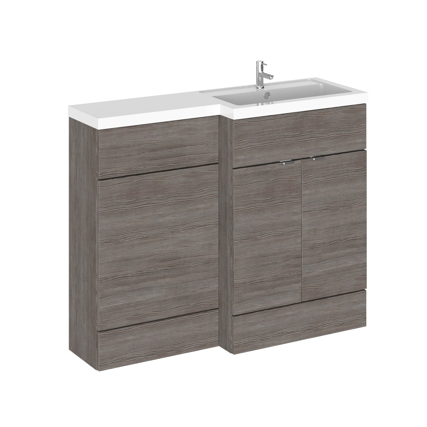 1100mm Grey Woodgrain Right Hand Pack