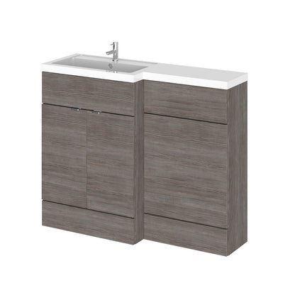 1200mm Grey Woodgrain Left Hand Pack