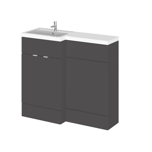1000mm Grey Gloss Left Hand Pack