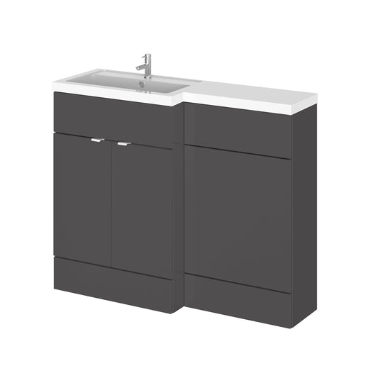 1100mm Grey Gloss Left Hand Pack
