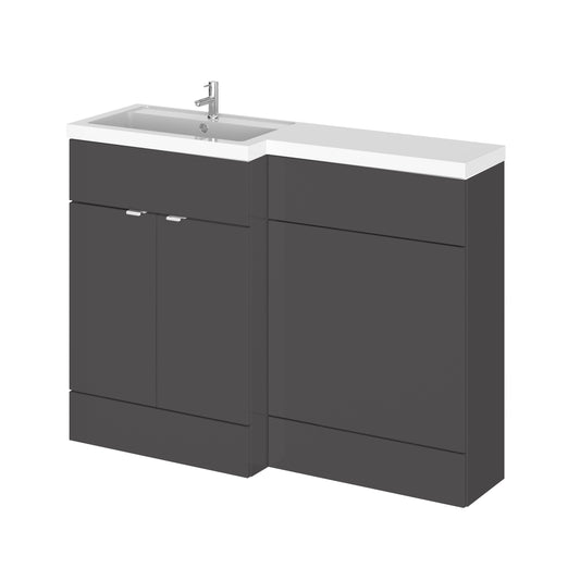 1200mm Grey Gloss Left Hand Pack