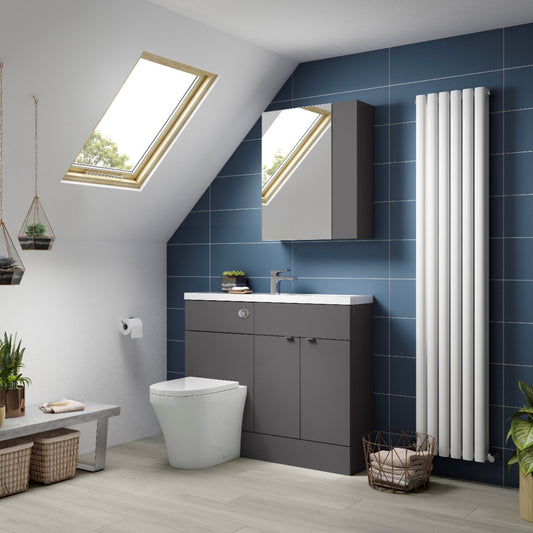 Fairford Union 1100mm Grey Gloss Pack