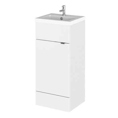 Fairford Union 400mm Full Depth Gloss White Vanity Unit