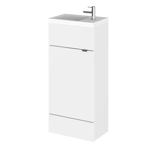 Fairford Union 400mm Slimline Gloss White Vanity Unit