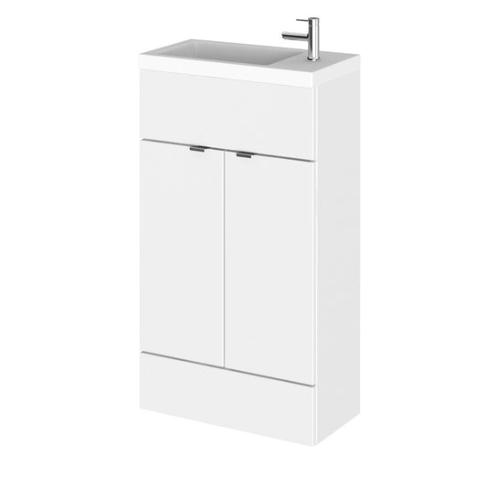 Fairford Union 500mm Slimline Gloss White Vanity Unit