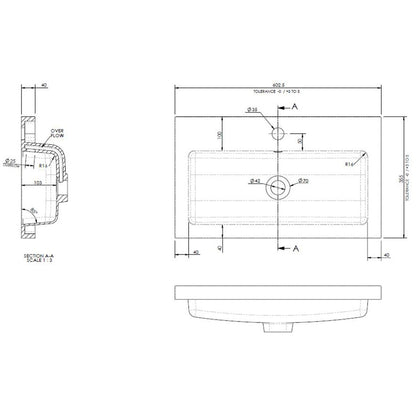 Fairford Union 600mm Full Depth Basin