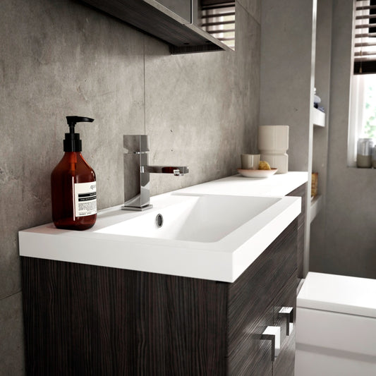 Fairford Union 500mm Full Depth Black Vanity Unit