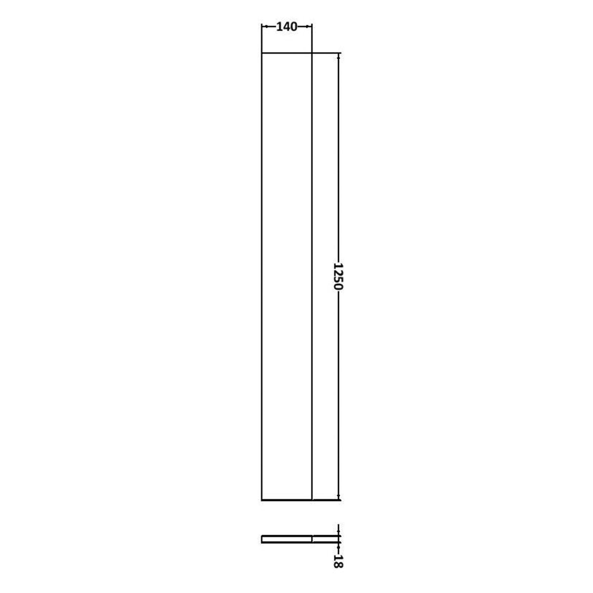 Fairford Union 1250mm Drift Wood Plinth