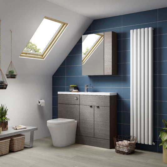 Fairford Union 800mm Full Depth Grey Vanity Unit