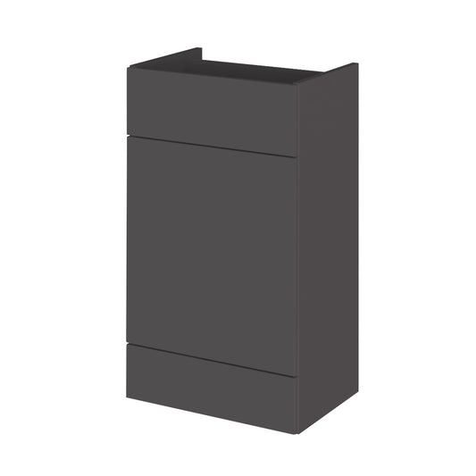 Fairford Union 500mm Full Depth Grey Gloss WC Unit