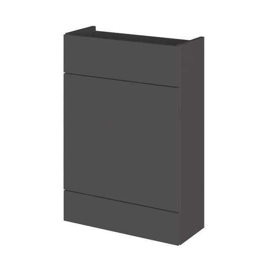 Fairford Union 600mm Slimline Grey Gloss WC Unit