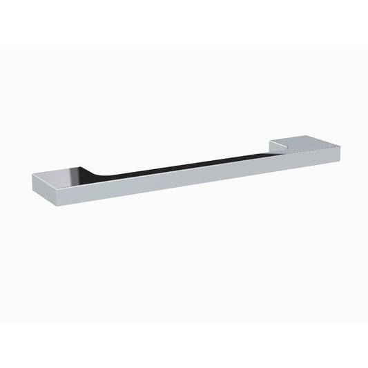 Slimline Square Handle, Chrome, 128mm Centres