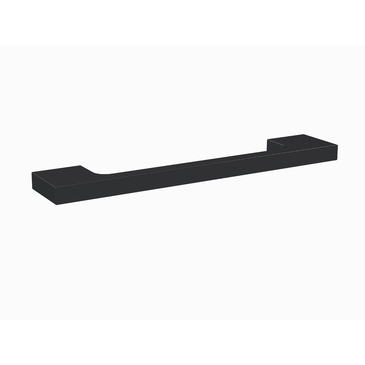 Slimline Square Handle, Matt Black, 128mm Centres