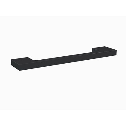 Slimline Square Handle, Matt Black, 128mm Centres