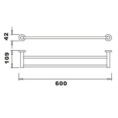 Fairford Riena Double Towel Bar