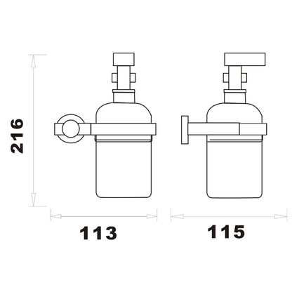 Fairford Riena Soap Dispenser and Holder