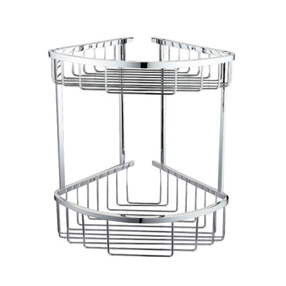 Fairford Chrome Curved Double Corner Basket