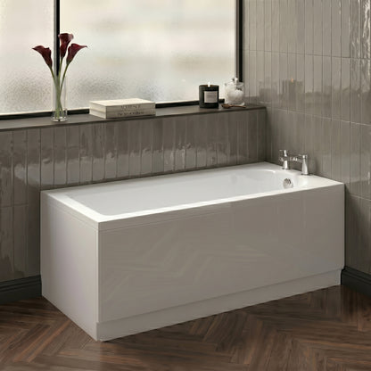 1600 x 700mm Steel Bath, 2TH
