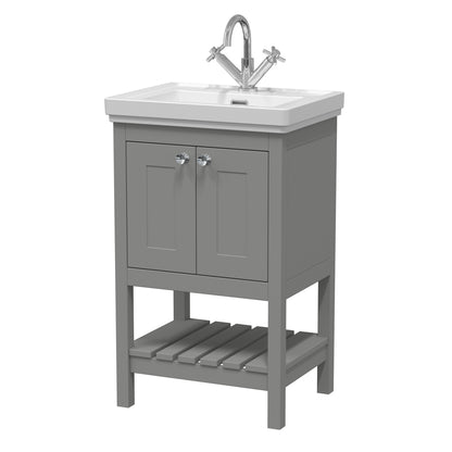 Fairford Juliette 500mm Cool Grey 1 Tap Hole Floorstanding Vanity Unit