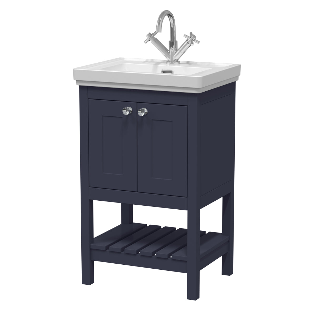 Fairford Juliette 500mm Indigo Blue 1 Tap Hole Floorstanding Vanity Unit
