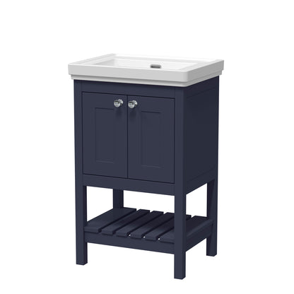 Fairford Juliette 500mm Indigo Blue 0 Tap Hole Floorstanding Vanity Unit