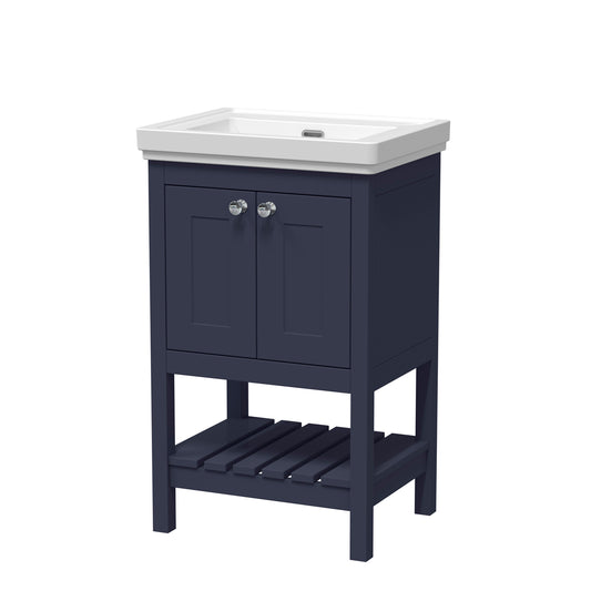 Fairford Juliette 500mm Indigo Blue 0 Tap Hole Floorstanding Vanity Unit