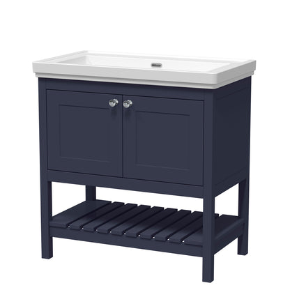 Fairford Juliette 800mm Indigo Blue 0 Tap Hole Floorstanding Vanity Unit