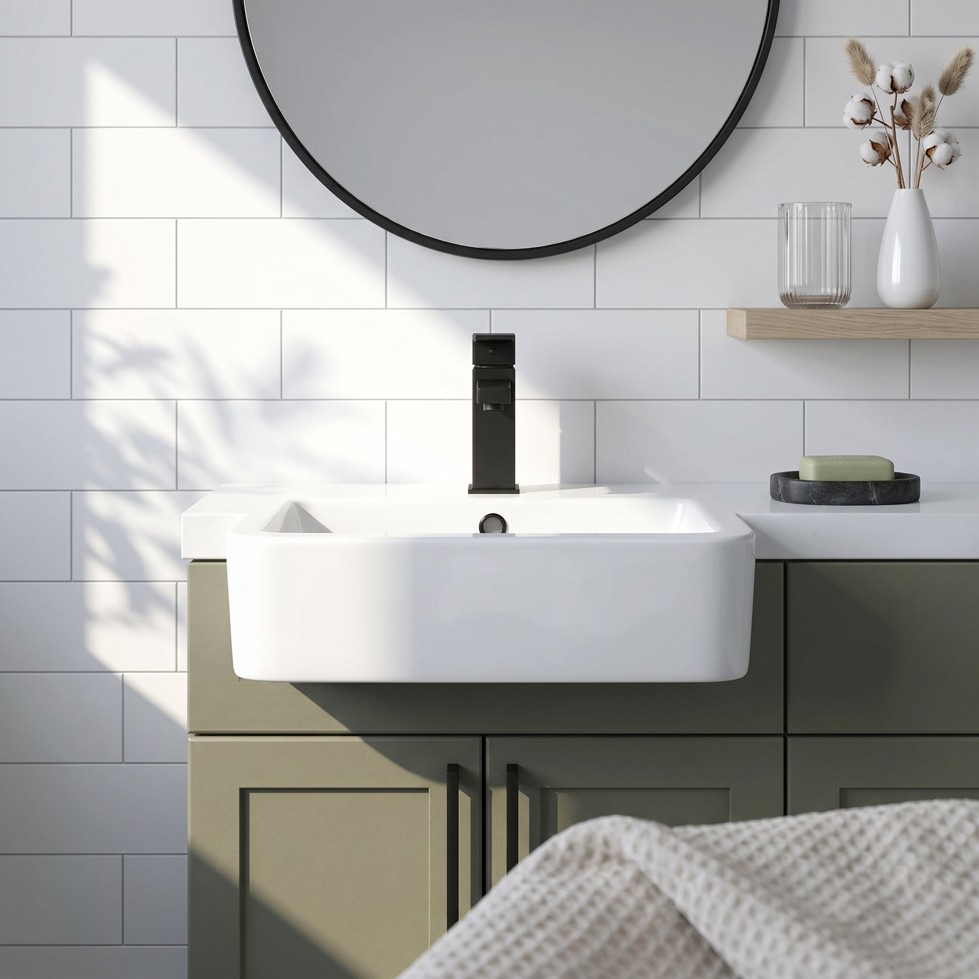 Fairford Roma 480mm Semi Recessed Basin