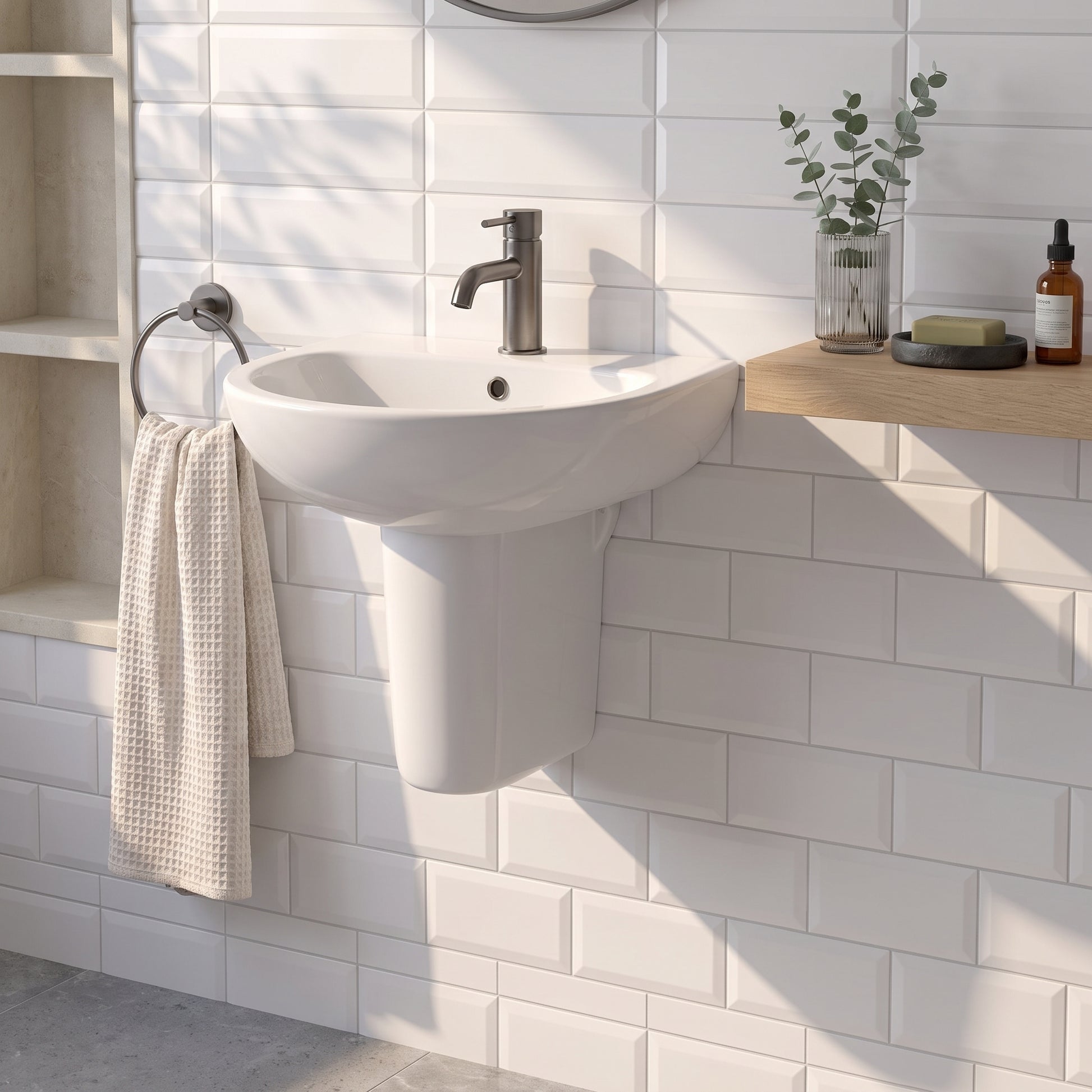 Fairford Tiene Basin with Semi Pedestal
